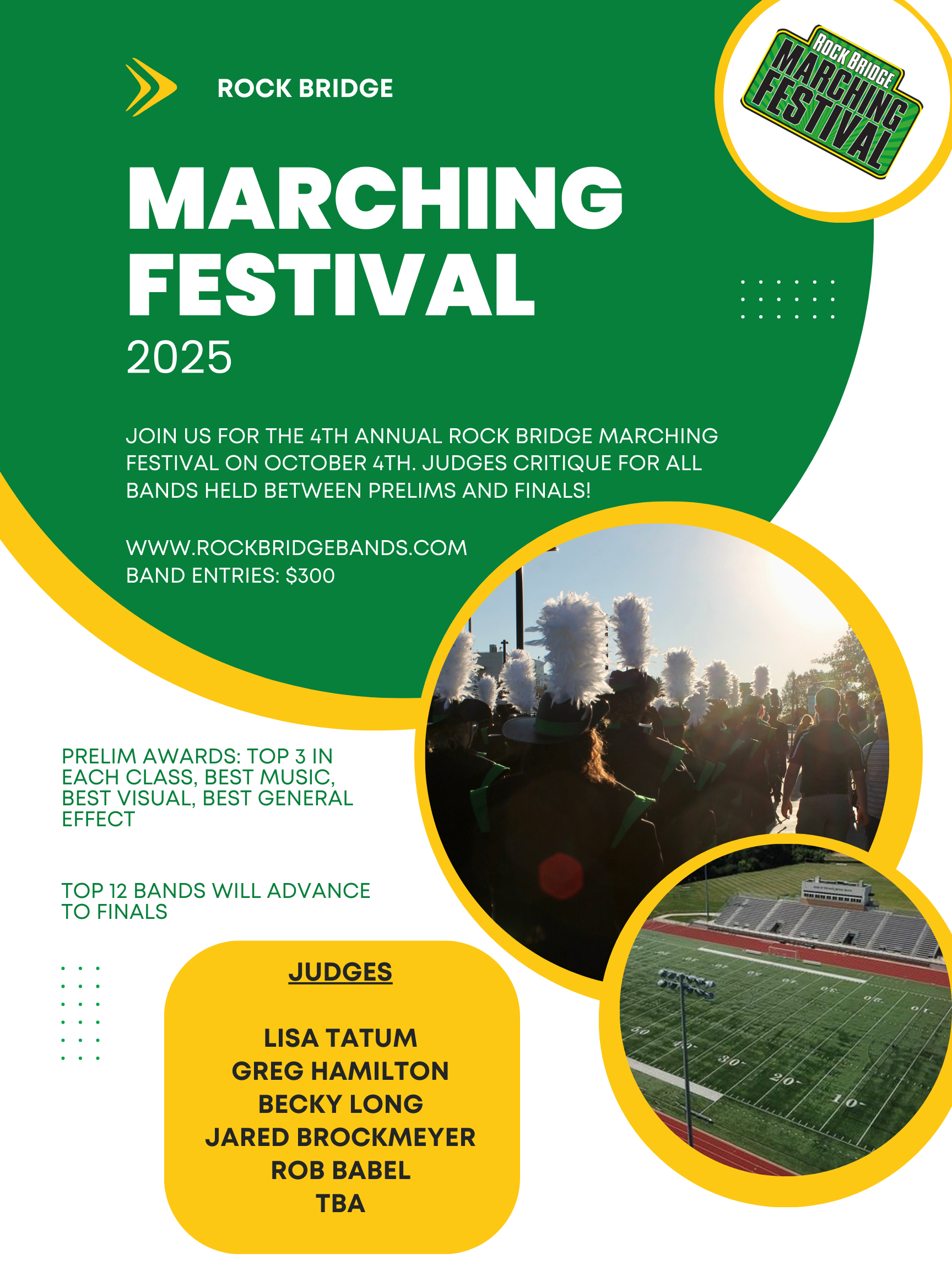 Rock Bridge Marching Festival Flyer