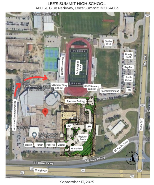 Parking and Warm Up Map