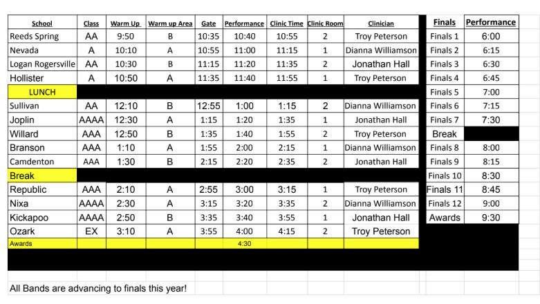 2025 Schedule