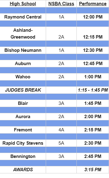 2025 Schedule